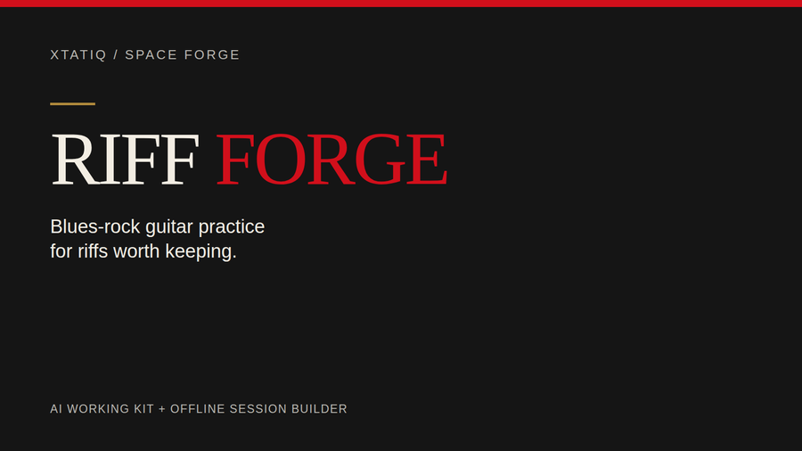 Riff Forge | AI Guitar Practice Blueprint